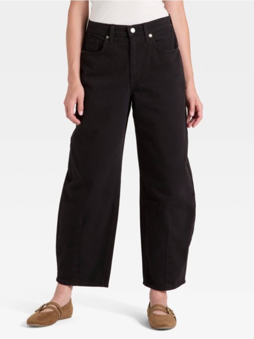 Universal Thread High Rise Barrel Ankle Jeans